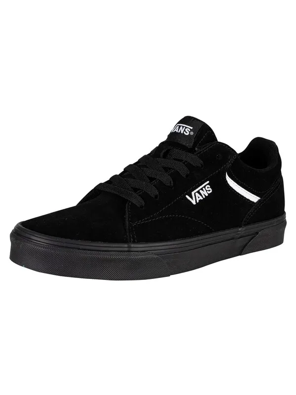 Vans Seldan Suede Trainers - Black/Black