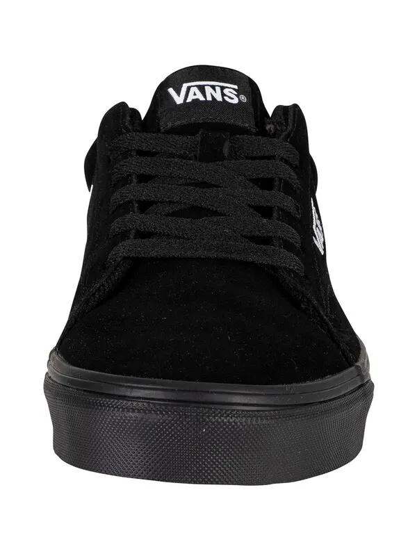 Vans Seldan Suede Trainers - Black/Black