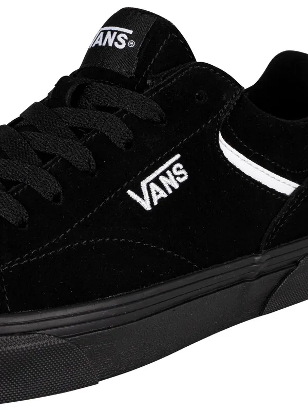 Vans Seldan Suede Trainers - Black/Black