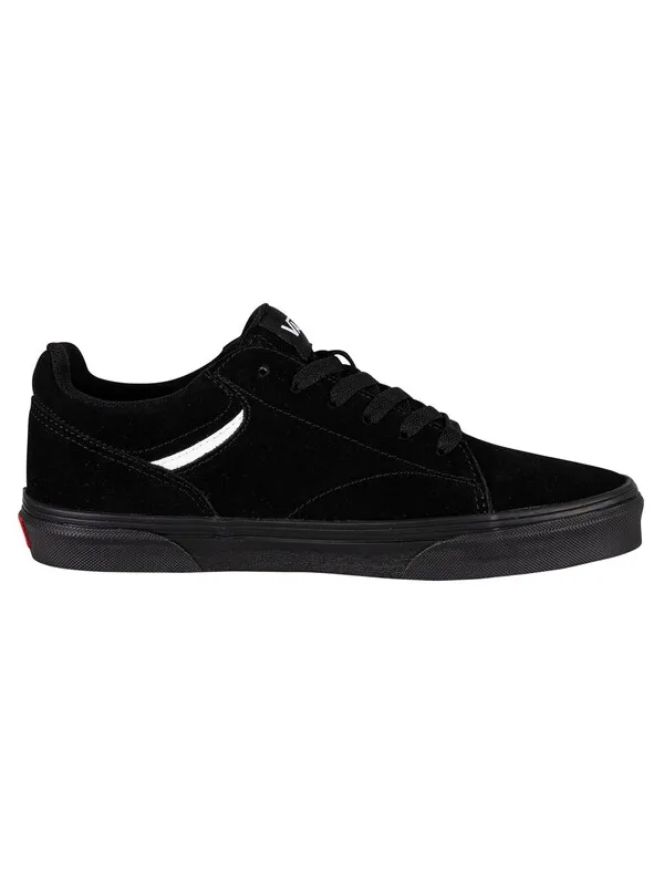 Vans Seldan Suede Trainers - Black/Black