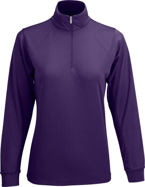 Vansport Ladies Mesh 1/4-Zip Tech Pullover