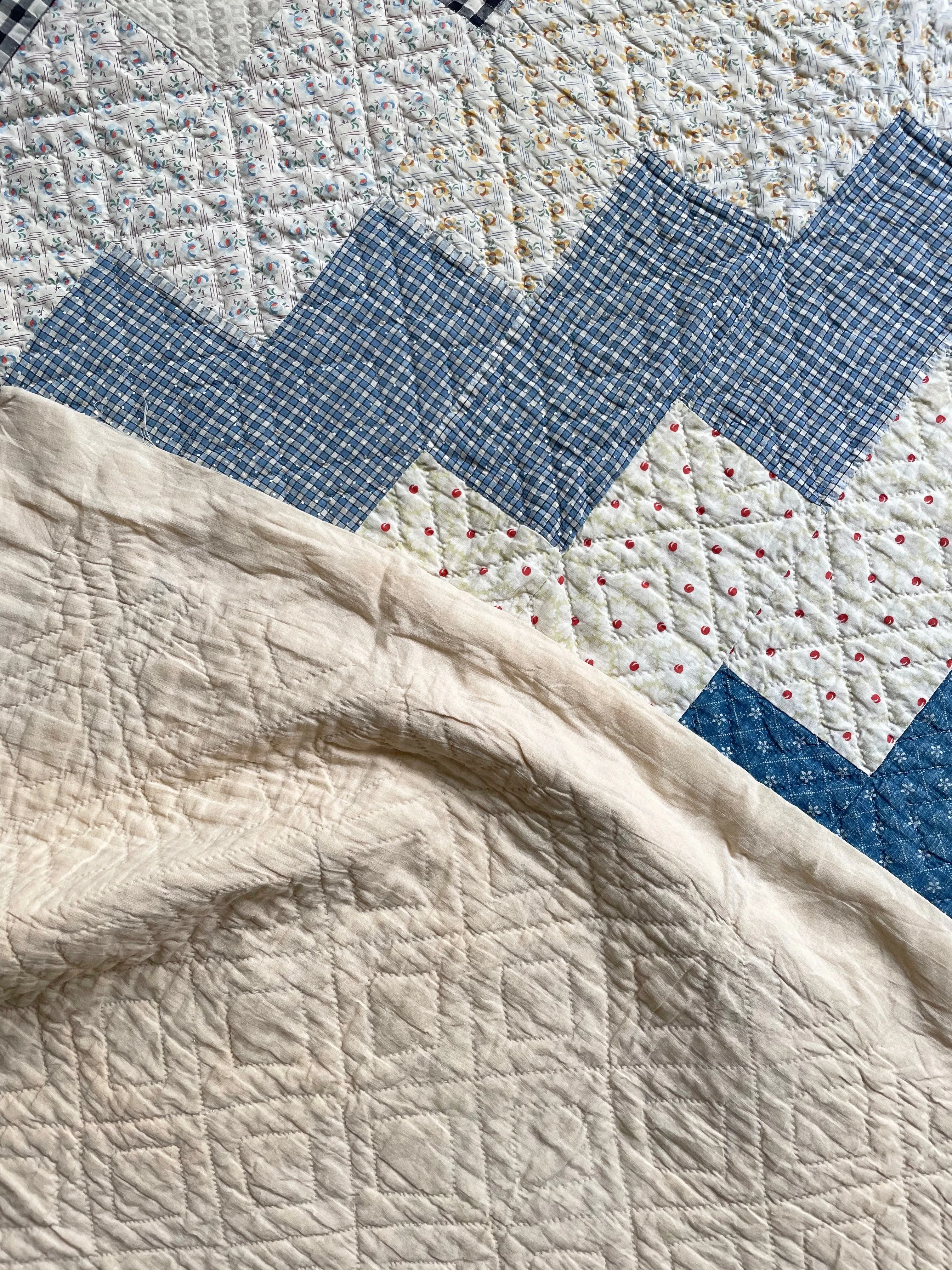 Vintage Artful Patchwork Quilt