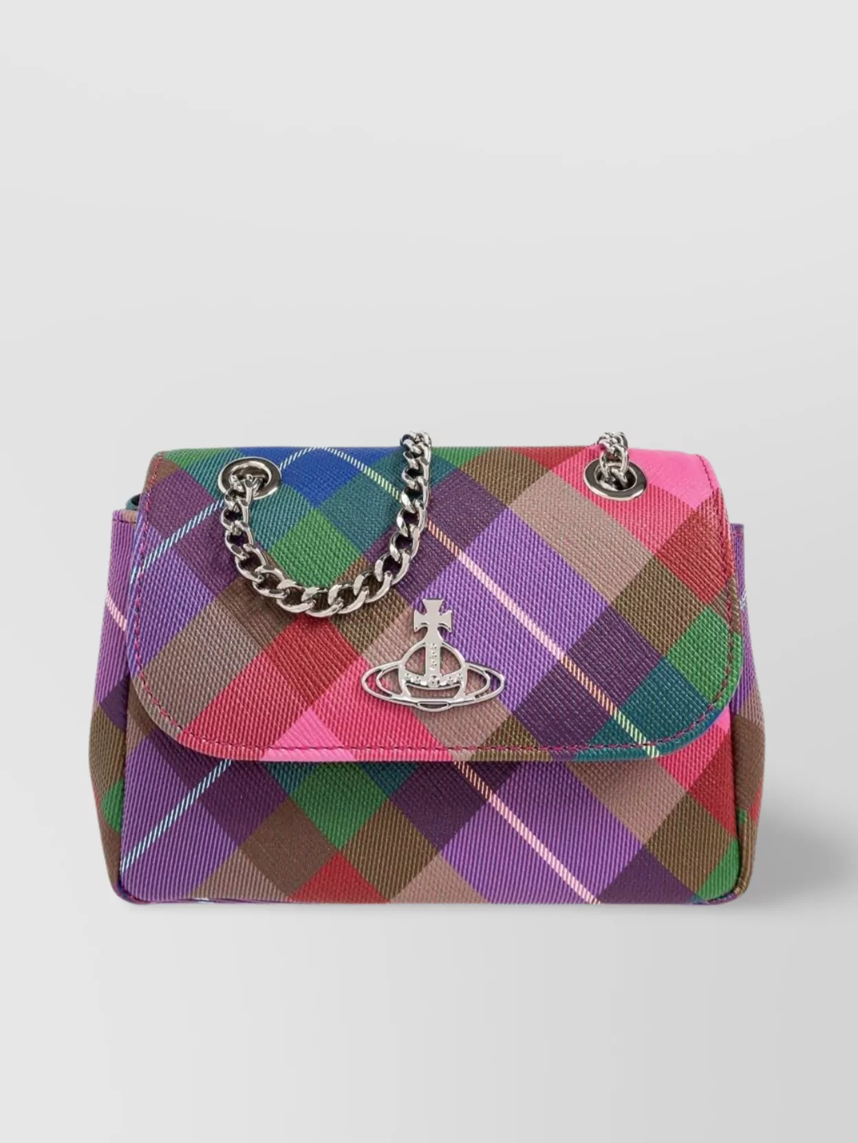 Vivienne Westwood   Bubblegum tartan shoulder bag