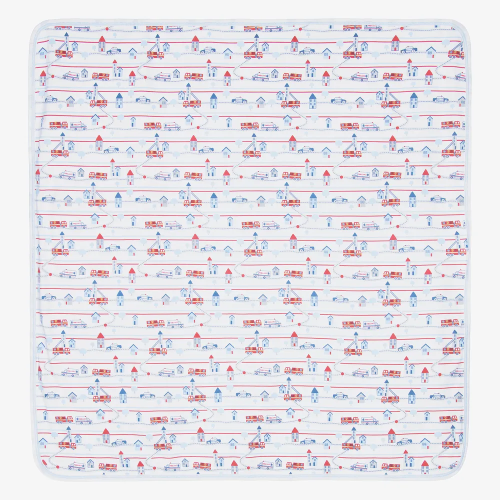 White Rigs Cotton Blanket (73cm)