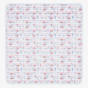 White Rigs Cotton Blanket (73cm)