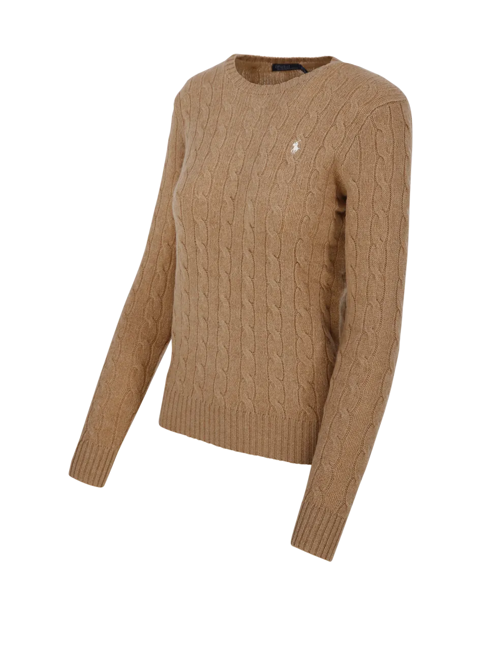 WOMAN RALPH LAUREN BROWN WOOL PULLOVER