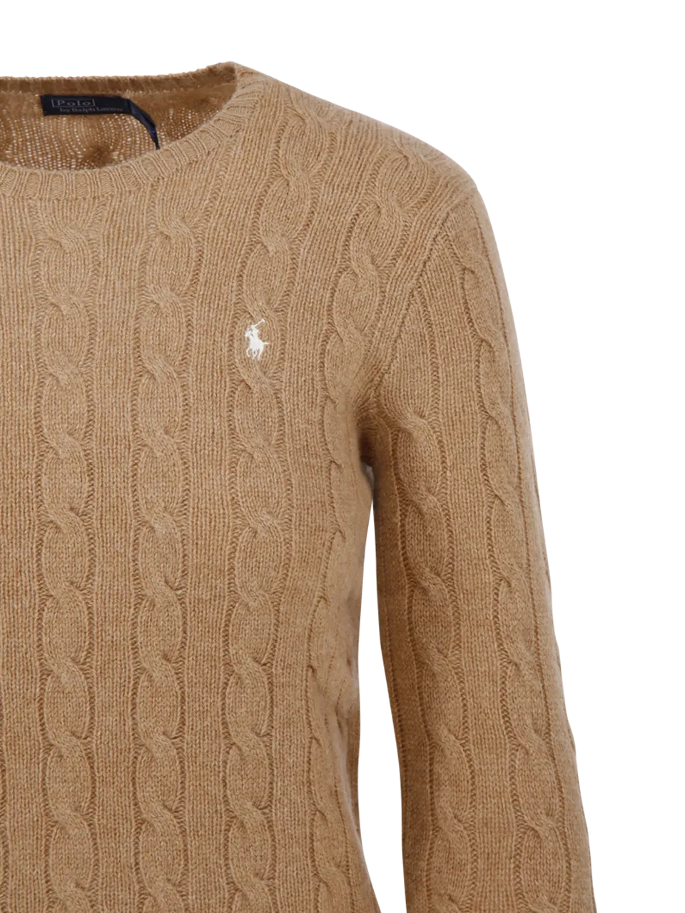 WOMAN RALPH LAUREN BROWN WOOL PULLOVER