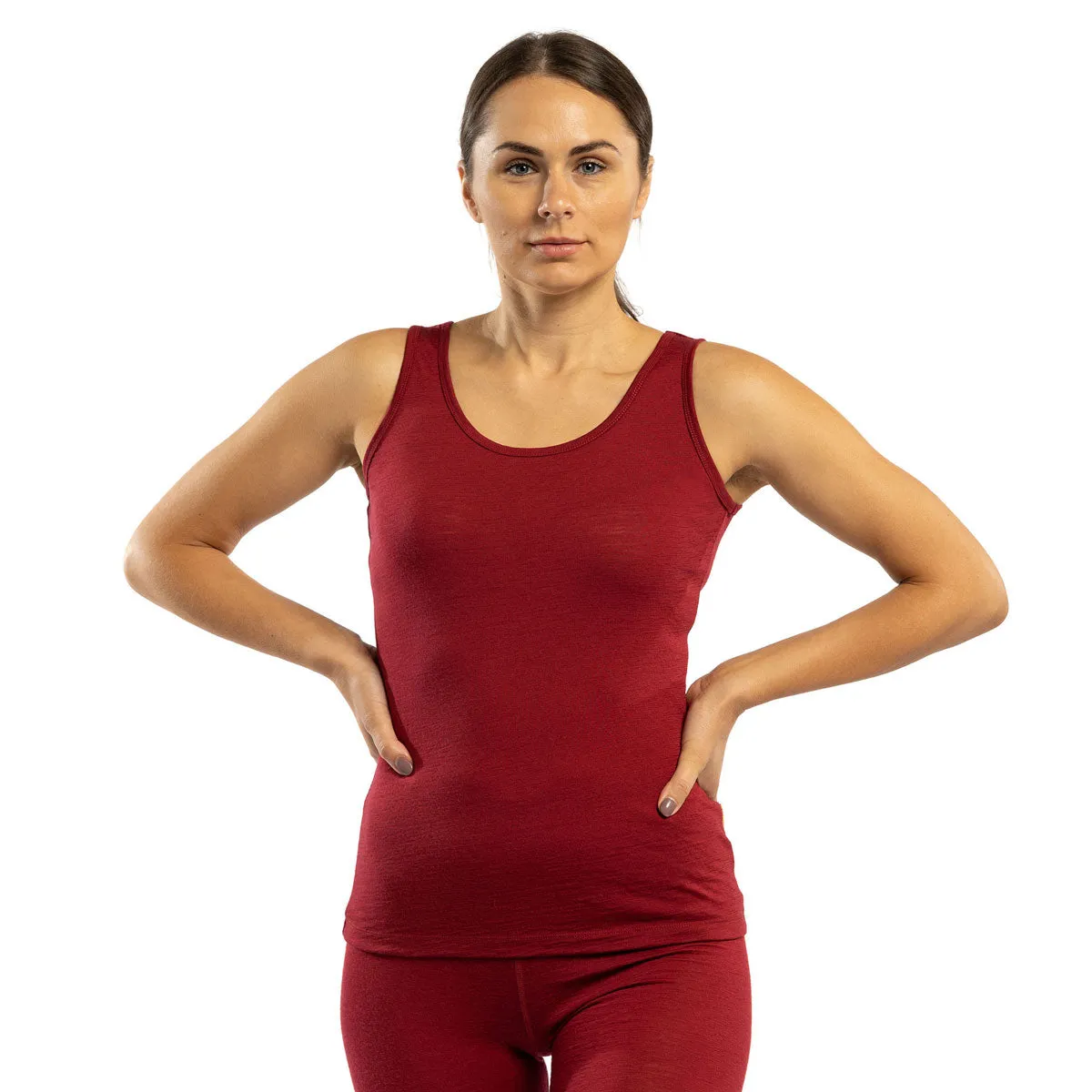 Women's Merino Tank Top Royal Cherry