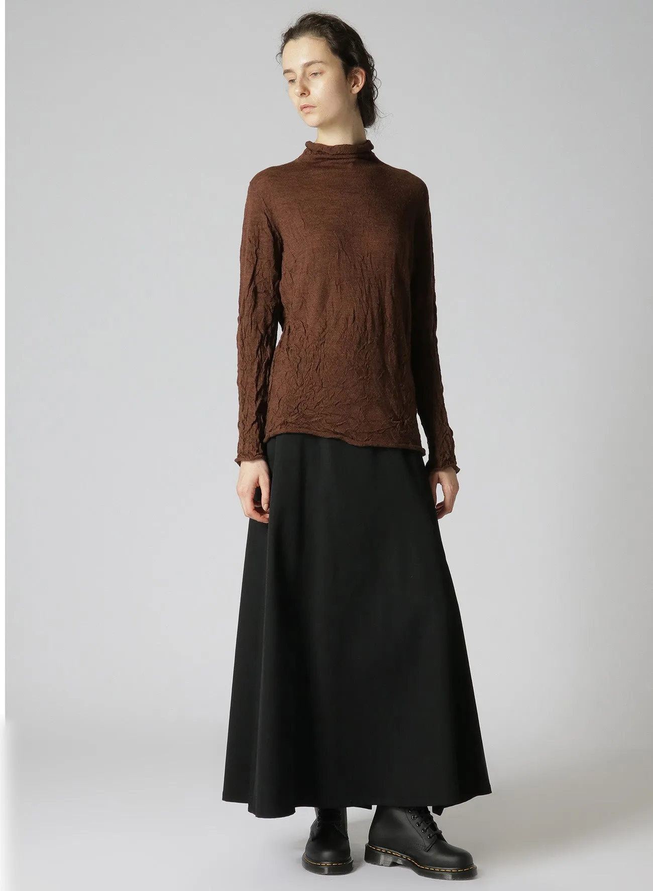 WOOL WRINKLE TURTLENECK