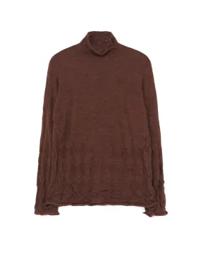 WOOL WRINKLE TURTLENECK