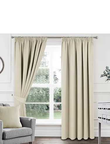 Woven Satin Total Blackout Curtains