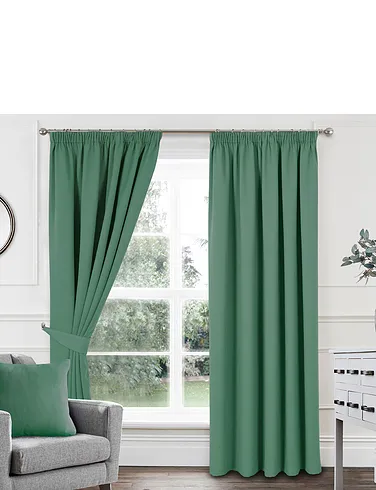 Woven Satin Total Blackout Curtains