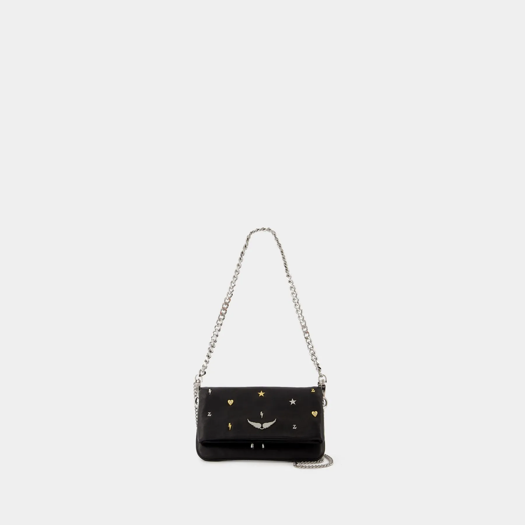 Zadig & Voltaire  Rock Nano Lucky Charms Crossbody - Zadig & Voltaire - Leather - Black